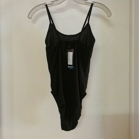 BNWT Nasty Gal Ribbed Strappy Bodysuit - Picture 2 of 7